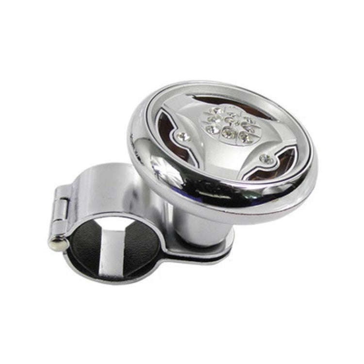Car Steering Wheel Foldable Ball Bearing Turning Booster, Style: Silver
