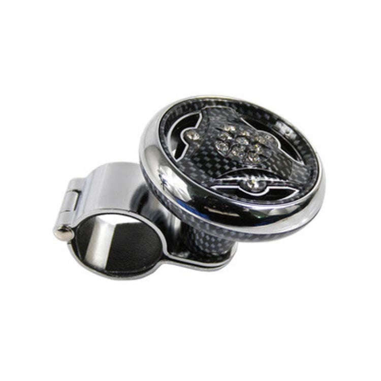 Car Steering Wheel Foldable Ball Bearing Turning Booster, Style: Carbon Fiber Pattern