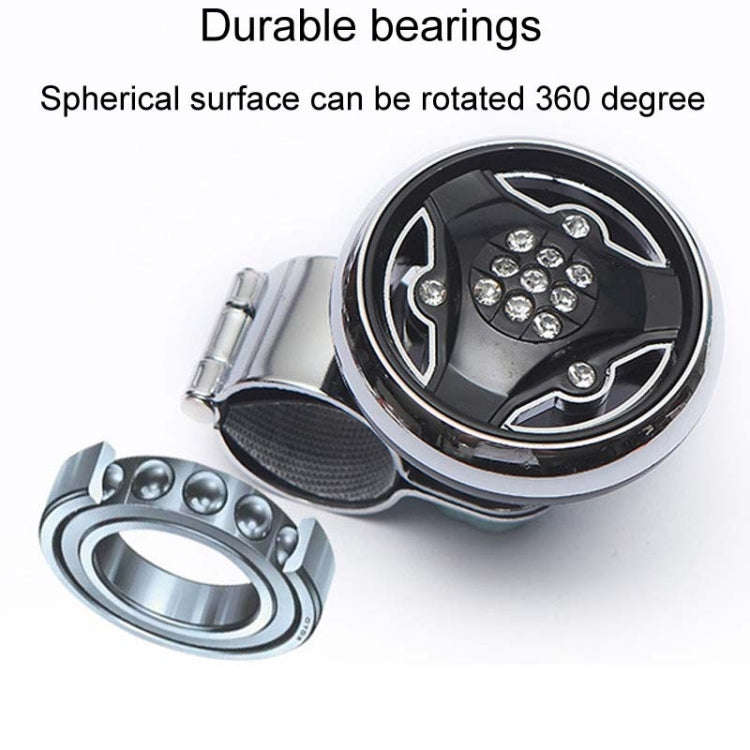 Car Steering Wheel Foldable Ball Bearing Turning Booster, Style: Carbon Fiber Pattern
