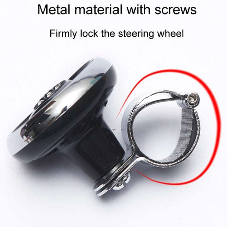 Car Steering Wheel Foldable Ball Bearing Turning Booster, Style: Carbon Fiber Pattern
