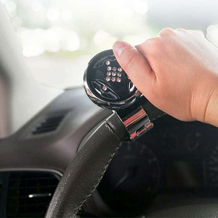 Car Steering Wheel Foldable Ball Bearing Turning Booster, Style: Carbon Fiber Pattern
