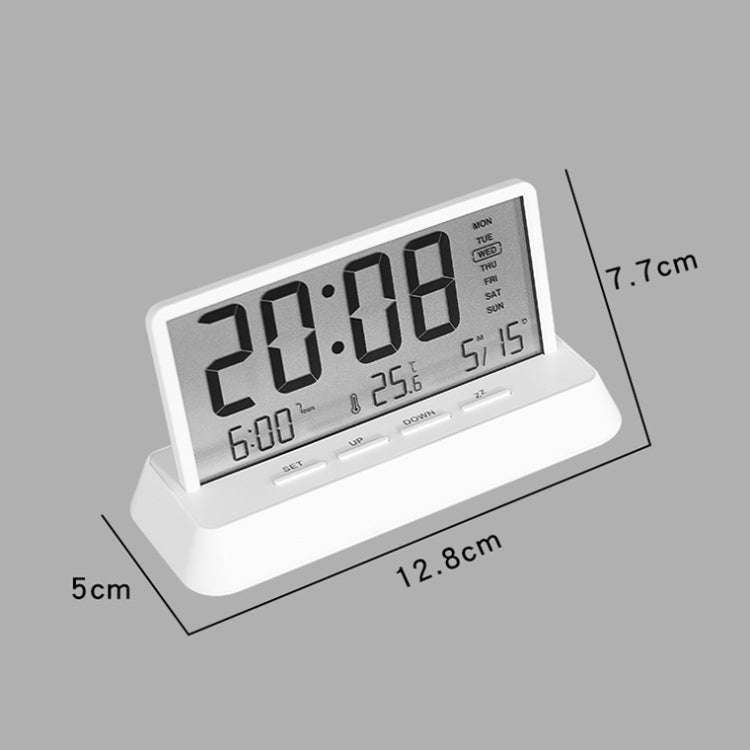 Multifunctional Temperature / Date Display Electronic Alarm Clock(Black Transparent)
