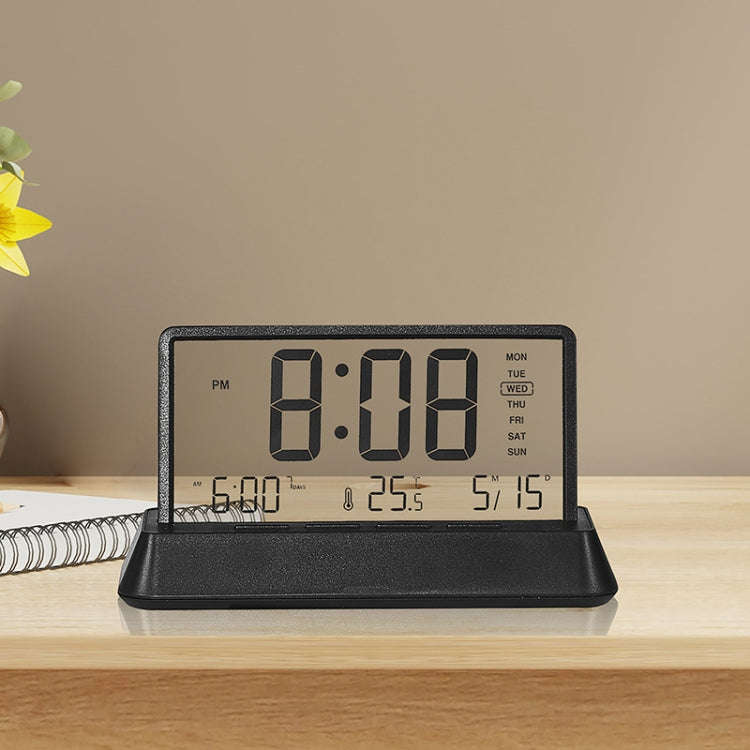 Multifunctional Temperature / Date Display Electronic Alarm Clock(White Opaque)