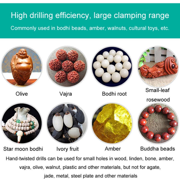 Mini Hand Drill Tool Semi-automatic Hole Drill Punching Machine For Arts And Crafts Jade Hole Pun...