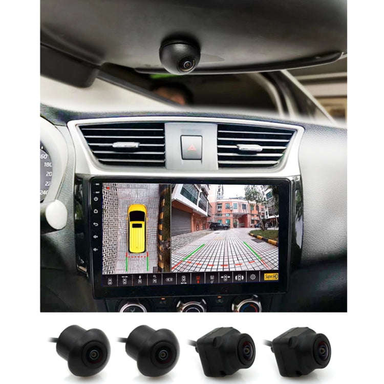 3D AHD1080P Switch 720P 360 Degree Panoramic Camera Imaging System Vehicle Camera(Cross-border Ve...