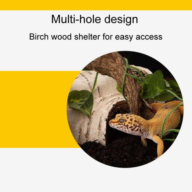 L Aquarium Birch Shape Hiding House Reptiles Lizards Aquascape