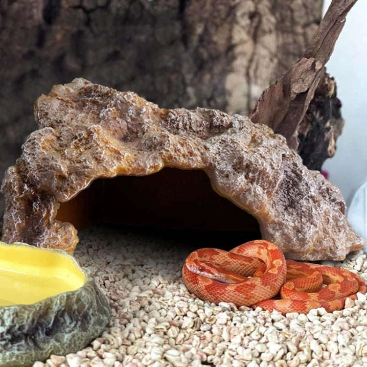 M Reptile Simulation Rocks Hideaway House Turtle Sunbed