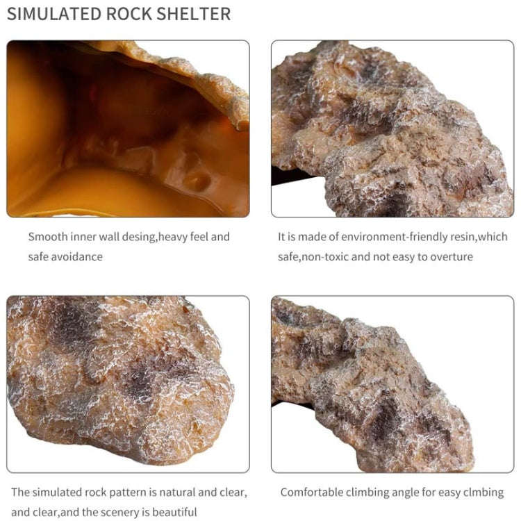 M Reptile Simulation Rocks Hideaway House Turtle Sunbed