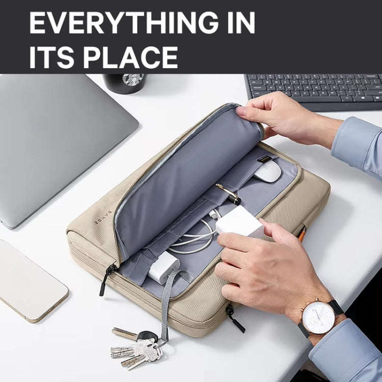 BANGE BG-6802 Laptop Bag Notebook Protective Case, Color: Khaki Small