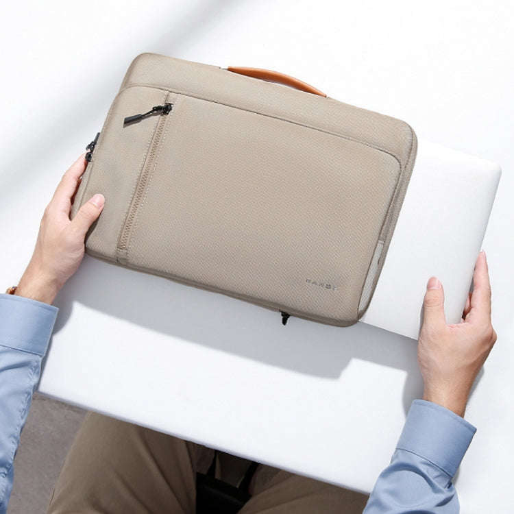 BANGE BG-6802 Laptop Bag Notebook Protective Case, Color: Khaki Large