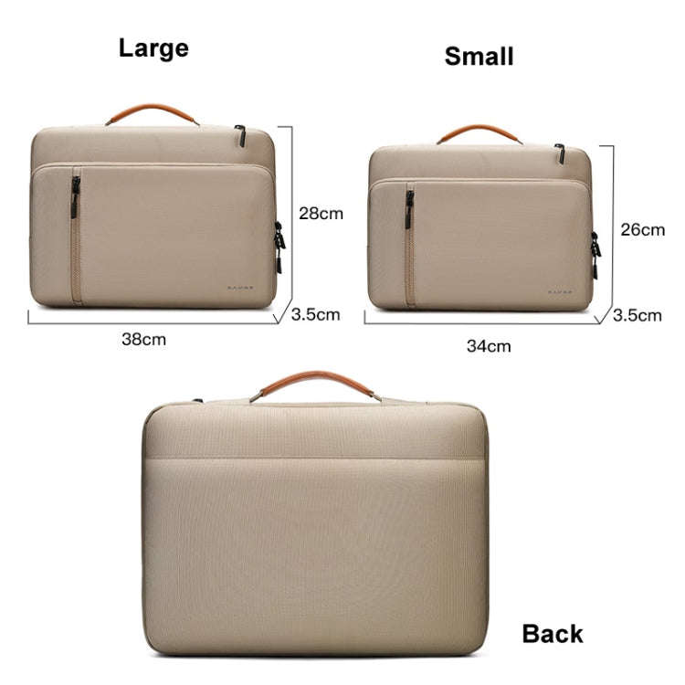 BANGE BG-6802 Laptop Bag Notebook Protective Case, Color: Khaki Small