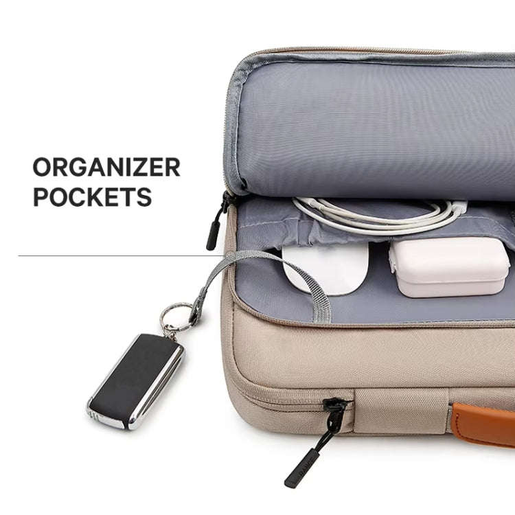 BANGE BG-6802 Laptop Bag Notebook Protective Case, Color: Khaki Small