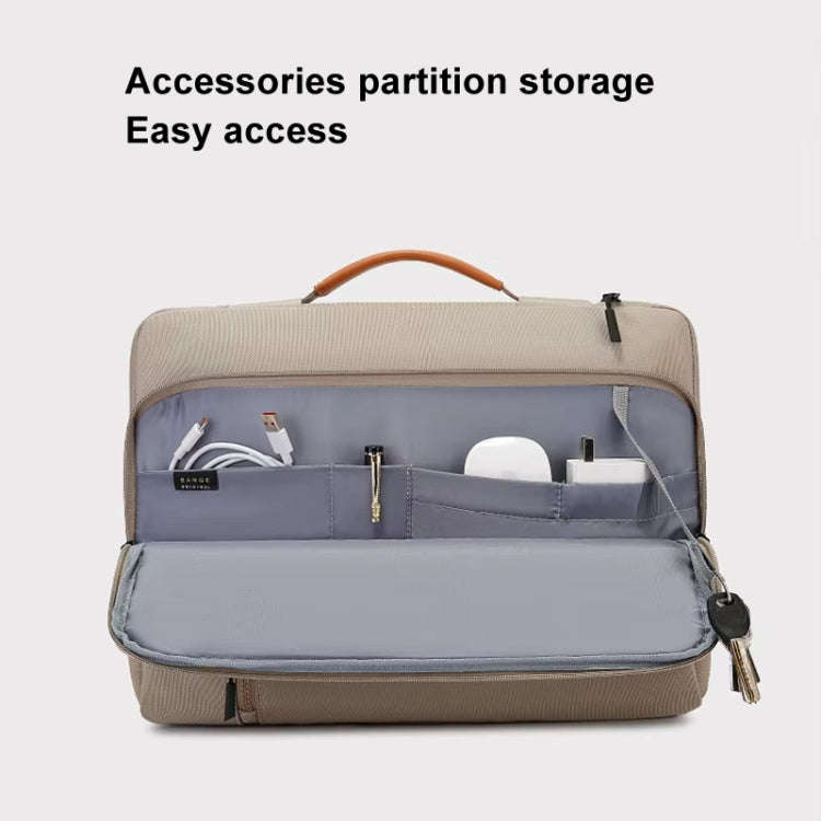 BANGE BG-6802 Laptop Bag Notebook Protective Case, Color: Khaki Small