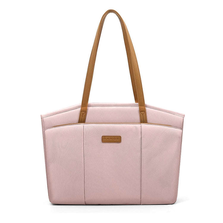 BANGE BG-6803 Ladies Commuter Tote Bag Digital Laptop Bag Large Capacity Handbag(Pink)