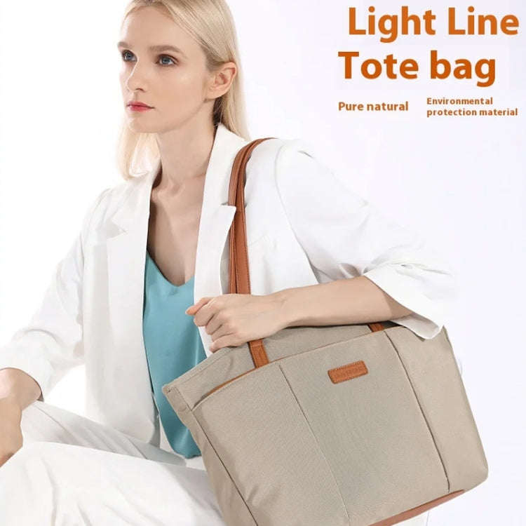 BANGE BG-6803 Ladies Commuter Tote Bag Digital Laptop Bag Large Capacity Handbag(Pink)