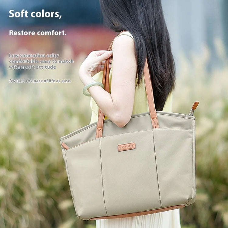 BANGE BG-6803 Ladies Commuter Tote Bag Digital Laptop Bag Large Capacity Handbag(Pink)