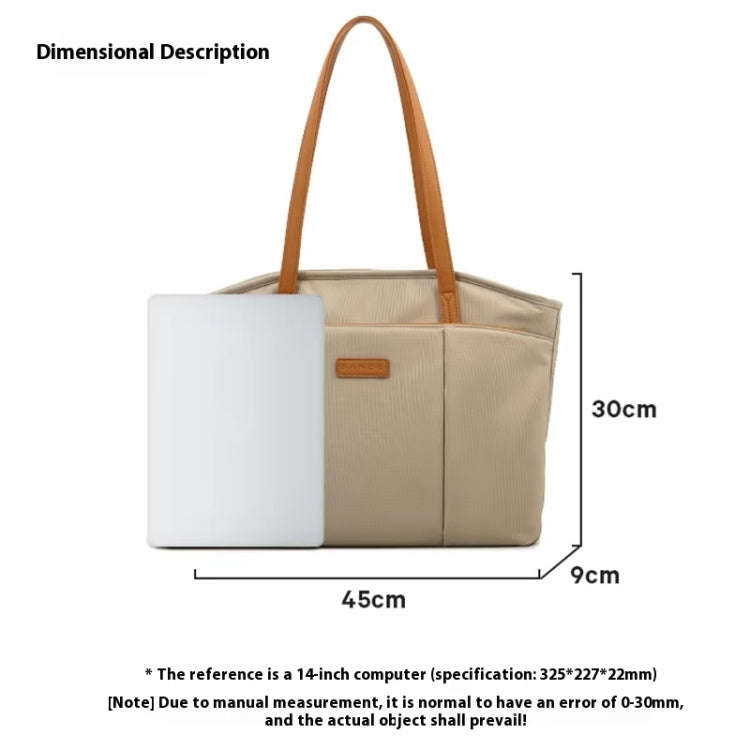 BANGE BG-6803 Ladies Commuter Tote Bag Digital Laptop Bag Large Capacity Handbag(Pink)
