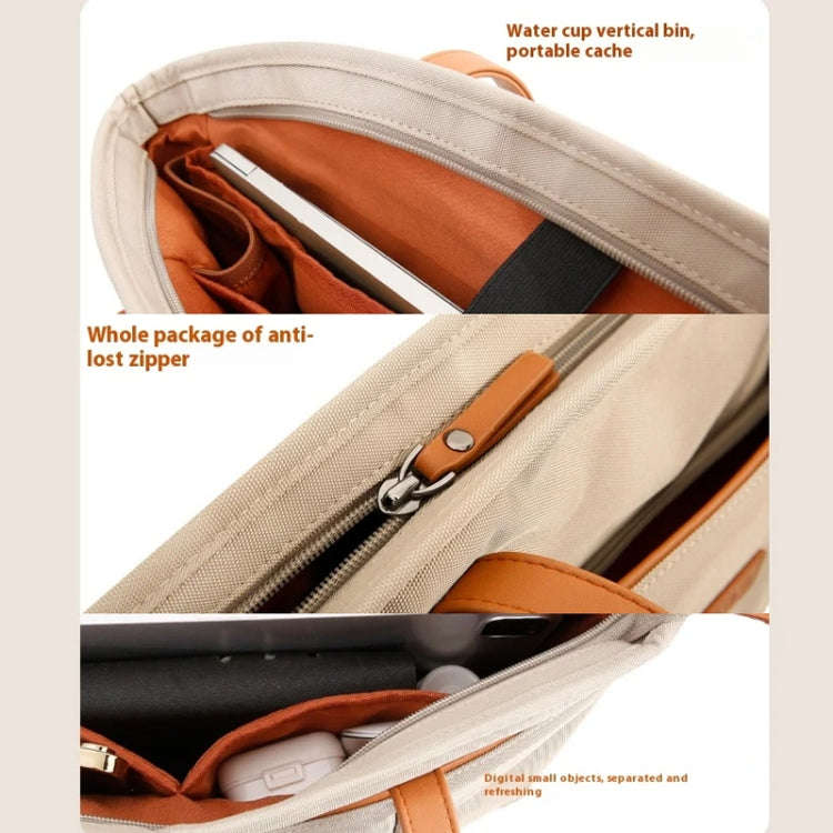 BANGE BG-6803 Ladies Commuter Tote Bag Digital Laptop Bag Large Capacity Handbag(Pink)