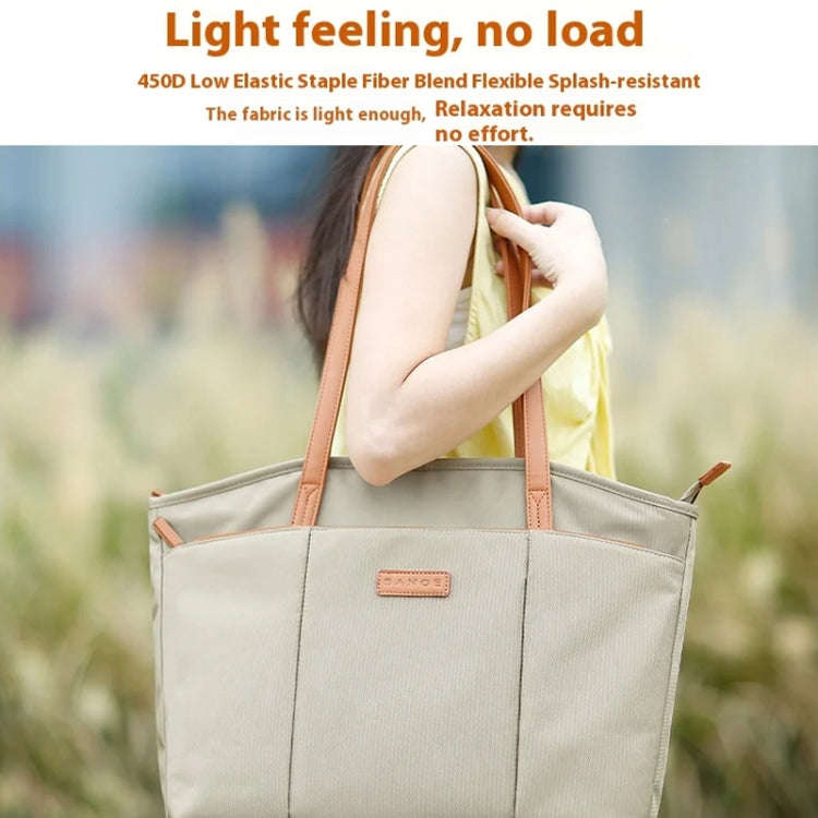 BANGE BG-6803 Ladies Commuter Tote Bag Digital Laptop Bag Large Capacity Handbag(Black)