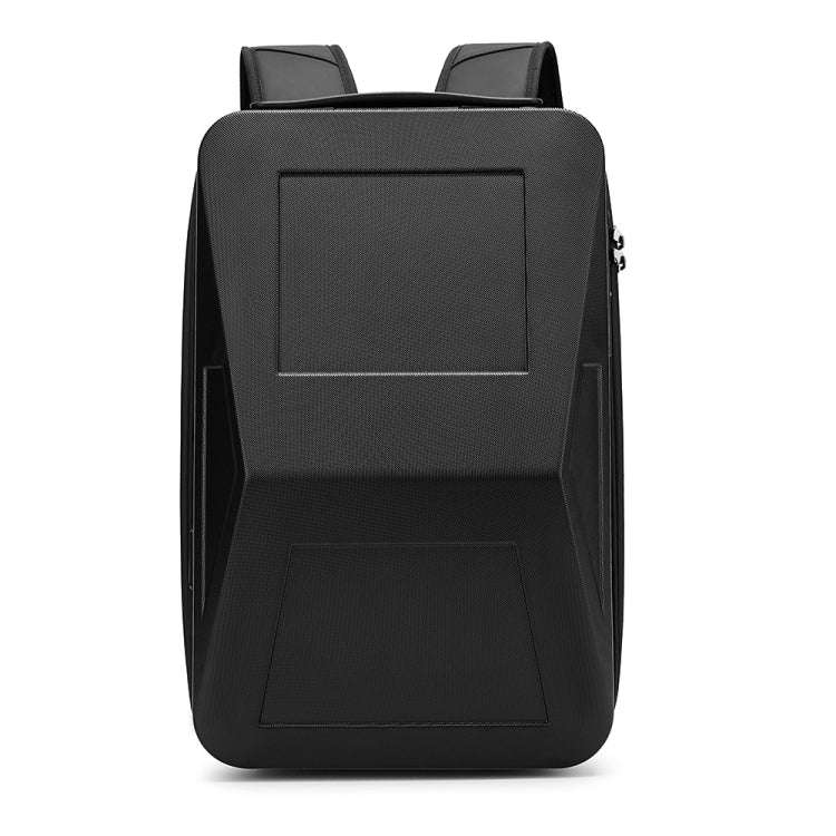 BANGE BG-2956 Expandable Hard Shell Computer Bag Men Business Backpack(Black)