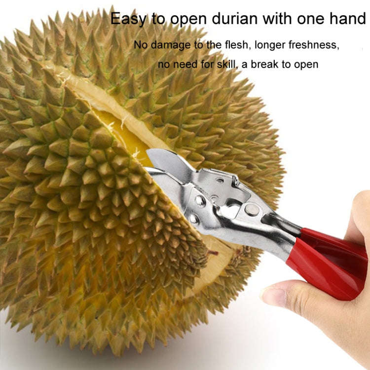 Fruit Store Open Fruit Tool Durian Shell Peeler Jackfruit Watermelon Open Plier(Red Handle)