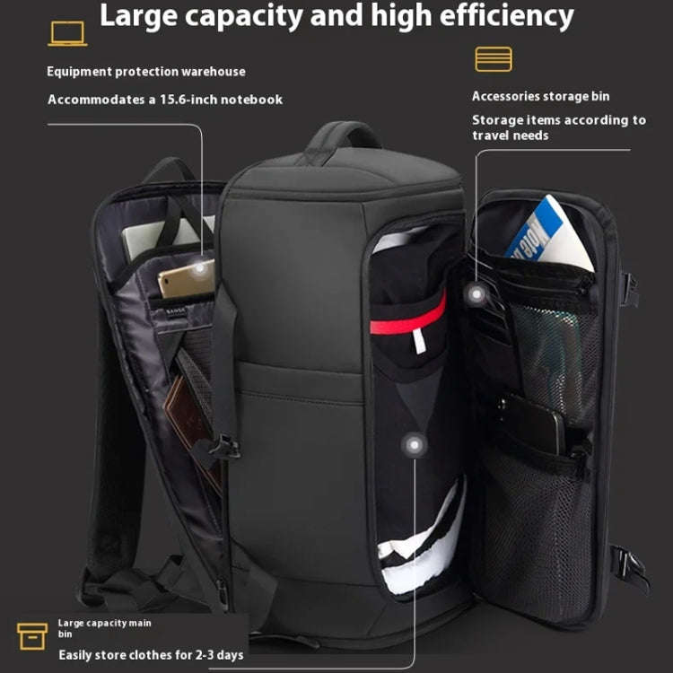 BANGE BG-3029 Large Capacity Sports Travelling Shoulder Bag Wet Dry Separation Lightweight Comput...