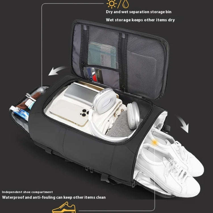 BANGE BG-3029 Large Capacity Sports Travelling Shoulder Bag Wet Dry Separation Lightweight Comput...