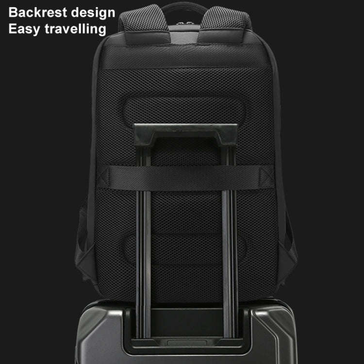 BANGE BG-8013 Men Business Backpack Commuter Laptop Shoulder Bag(Gray)