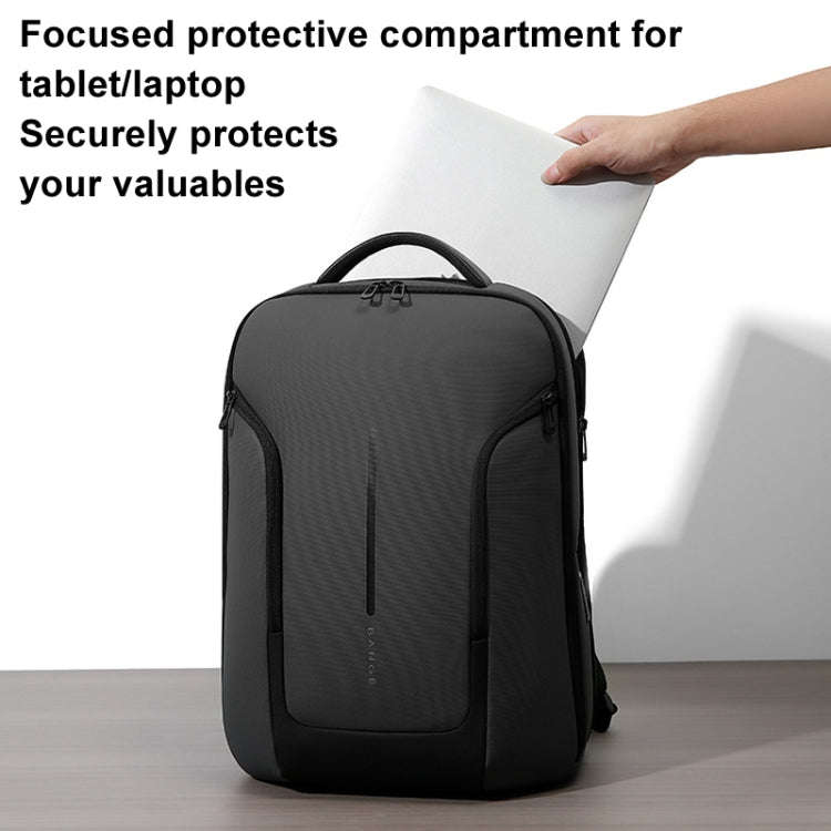 BANGE BG-8013 Men Business Backpack Commuter Laptop Shoulder Bag(Gray)
