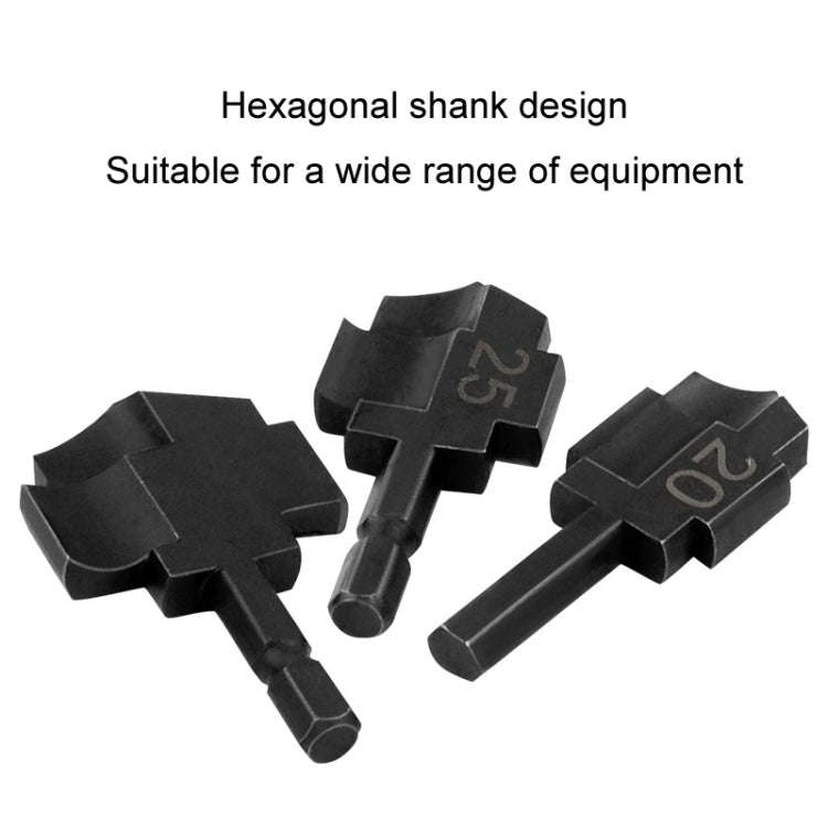25mm Hexagonal PPR Lifting Flat Drill Bit Step Drill Bit Repairing Internal Filament Leak Repairi...