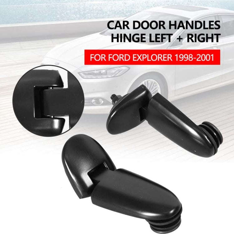 1pair Vehicle Door Handle Hinges For Ford Explorer 1998-2001, Size: 926-132(Black)