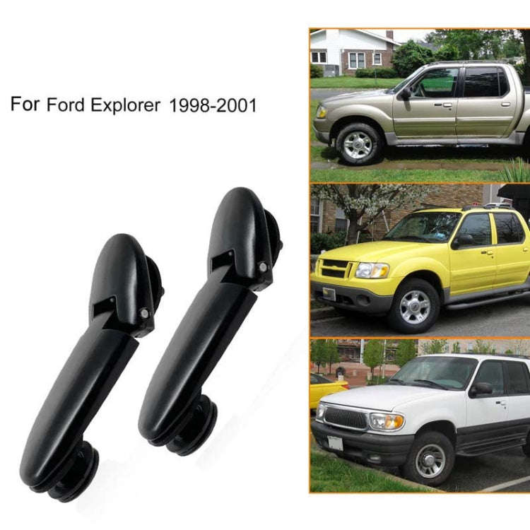 1pair Vehicle Door Handle Hinges For Ford Explorer 1998-2001, Size: 926-132(Black)