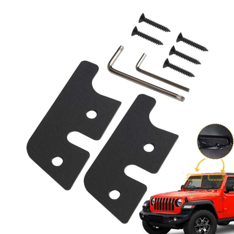 Car Sun Visor Repair Kit For Jeep Wrangler JK2018 / Wrangler 2018-2023 / Gladiator 2020-2023(Black)