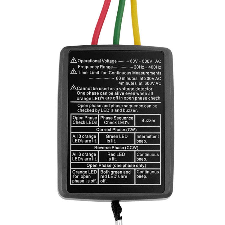 SP8030 3 Phase Alternating Current Phase Meter Phase Detector Rotation Tester Indicator Digital P...