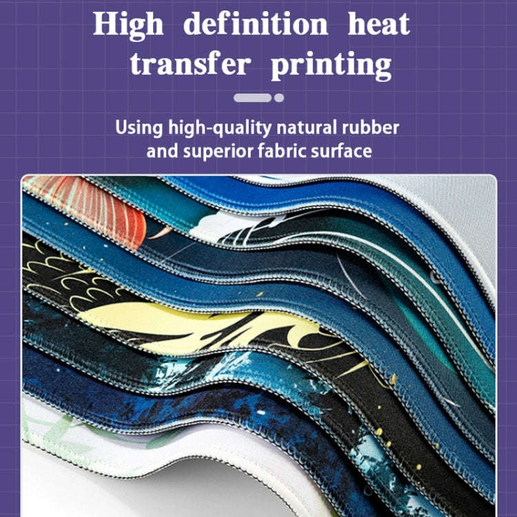 300x700x3mm Big Wave Gaming Mouse Pad Non-Slip Rubber Desk Mat(No.25)