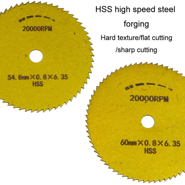 10pcs /Set High-Speed Steel Cutting Blade Multi-Size Cutting Wood PVC Electric Grinder Saw Blade ...