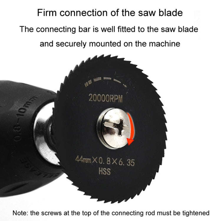 10pcs /Set High-Speed Steel Cutting Blade Multi-Size Cutting Wood PVC Electric Grinder Saw Blade ...