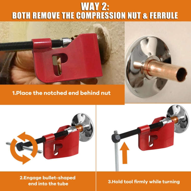 Car Maintenance Compression Sleeve Removal And Pulling Tool(Red)