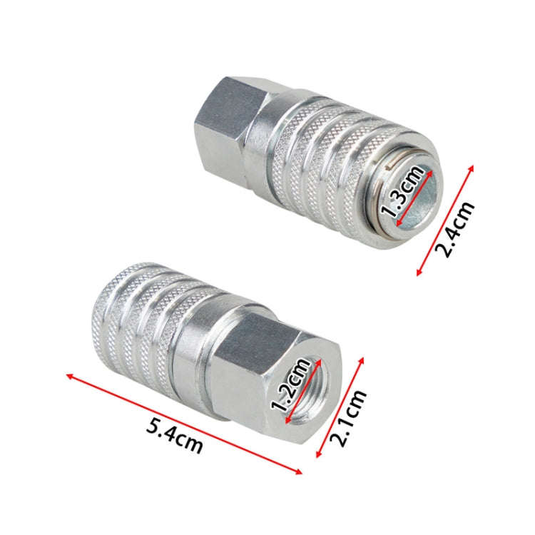 PD242 Series PD Steel Hydraulic Test Port And Diagnostic Equipment Quick Connect Coupler(Silver)