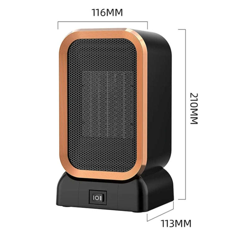 1000W High-power Household Heater Small Desktop Ceramic PTC Heating Heater, Spec: EU Plug(White)