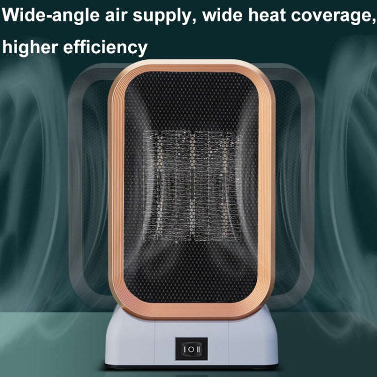 1000W High-power Household Heater Small Desktop Ceramic PTC Heating Heater, Spec: EU Plug(White)