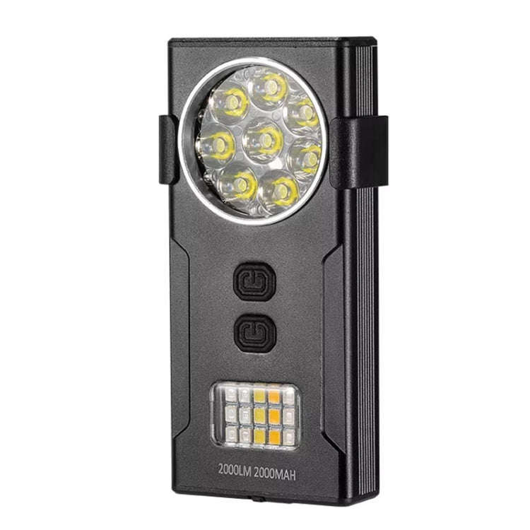 E-SMARTER D85 8 Eyes Strong Magnetic Adsorption Mini Carry-on Keychain Flat Work Light