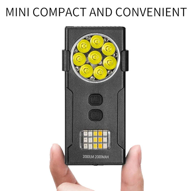 E-SMARTER D84 4 Eyes Strong Magnetic Adsorption Mini Carry-on Keychain Flat Work Light