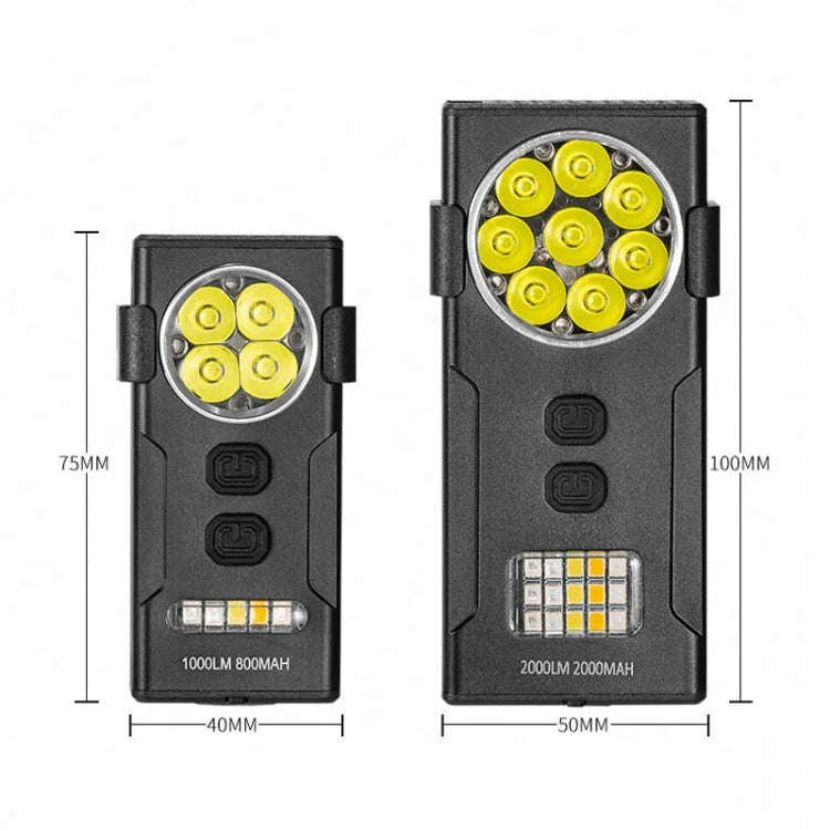 E-SMARTER D84 4 Eyes Strong Magnetic Adsorption Mini Carry-on Keychain Flat Work Light