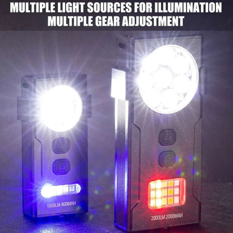 E-SMARTER D84 4 Eyes Strong Magnetic Adsorption Mini Carry-on Keychain Flat Work Light