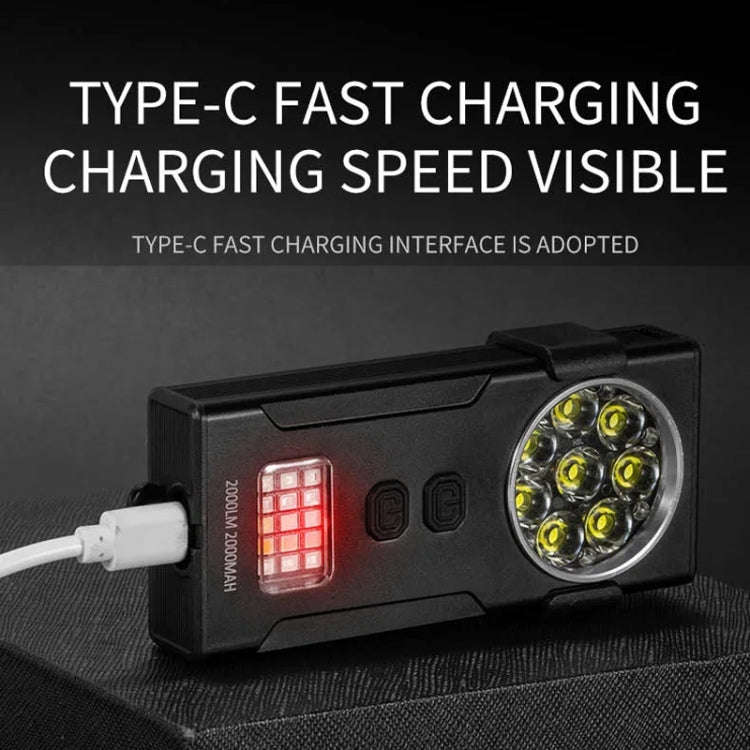 E-SMARTER D84 4 Eyes Strong Magnetic Adsorption Mini Carry-on Keychain Flat Work Light