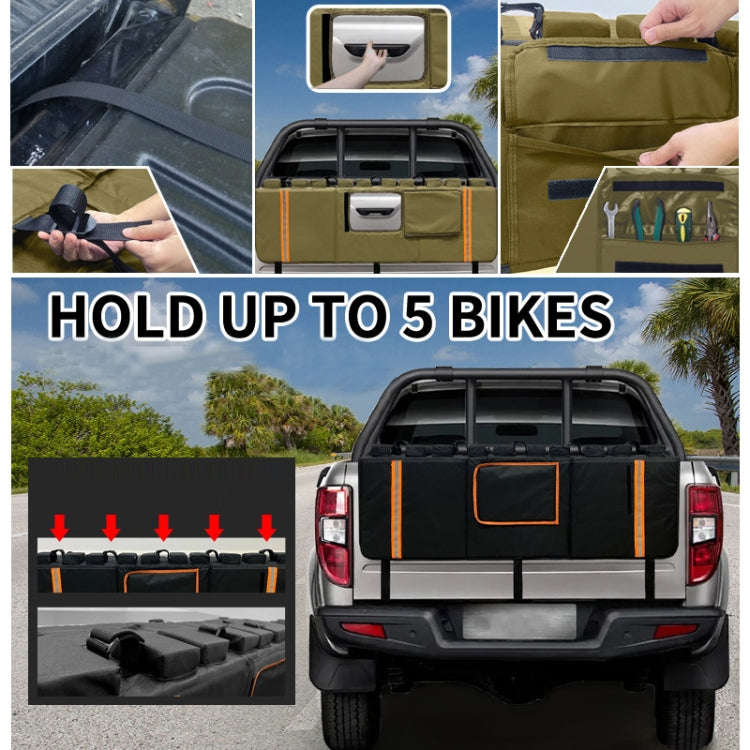 Pickup Truck Tailgate Bicycle Protection Cushion, Color: 02 Mud Yellow