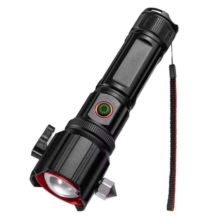 E-SMARTER W5196 Laser Life Saving Flashlight Seat Belt Cutting Emergency Car Backup Tool Flashlight