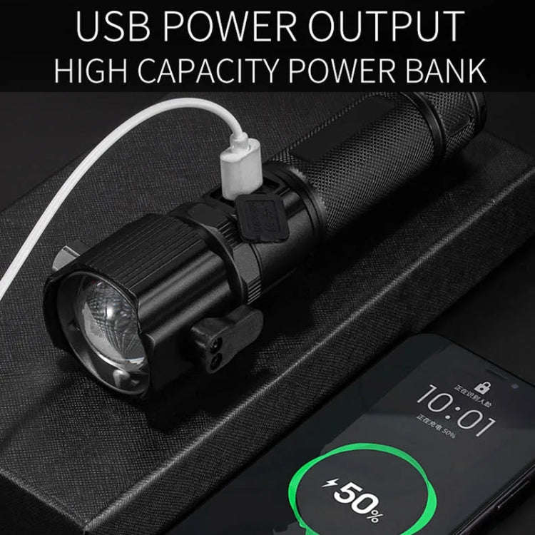 E-SMARTER W5196 Laser Life Saving Flashlight Seat Belt Cutting Emergency Car Backup Tool Flashlight