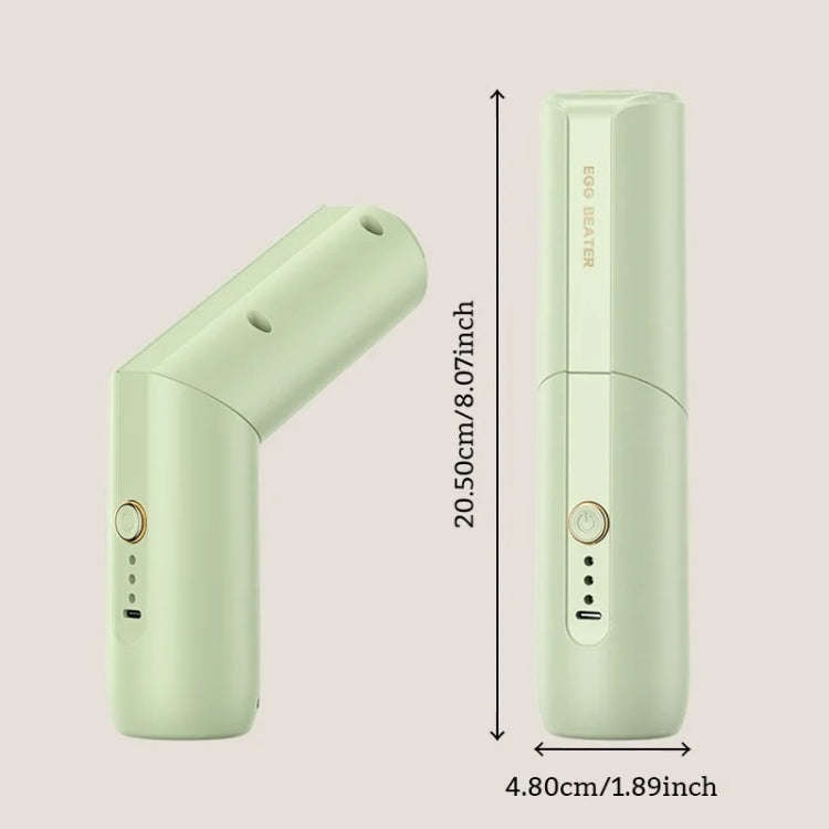 Rotary Folding Double-head Electric Home Egg Beater Fully Automatic Wireless Baking Mixer(Green)